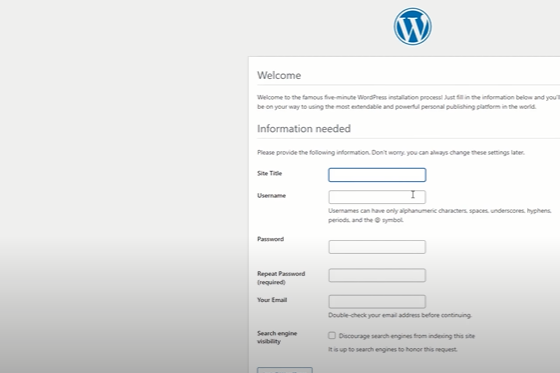 launching WordPress on VPS