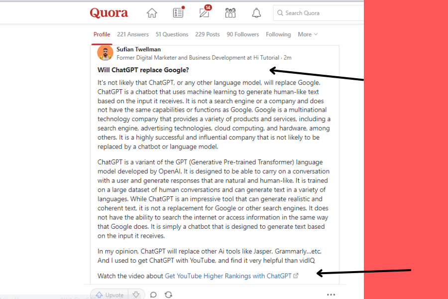 how to answer questions on Quora to get web traffic